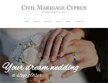 Tablet Screenshot of civilmarriage-cyprus.com